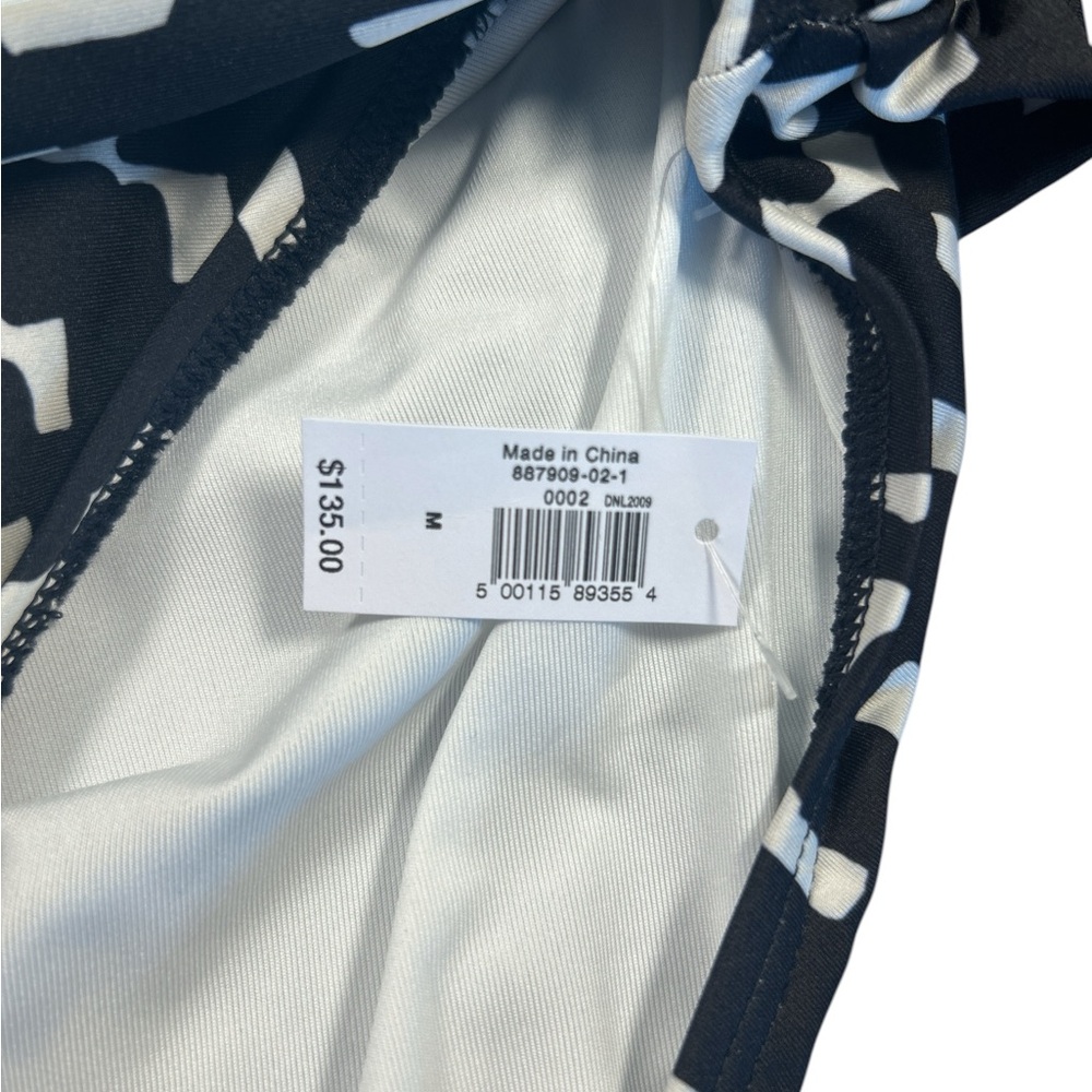 Banana Republic Women’s Size Medium Black and White One Piece Swimsuit NWT - Picture 3 of 6
